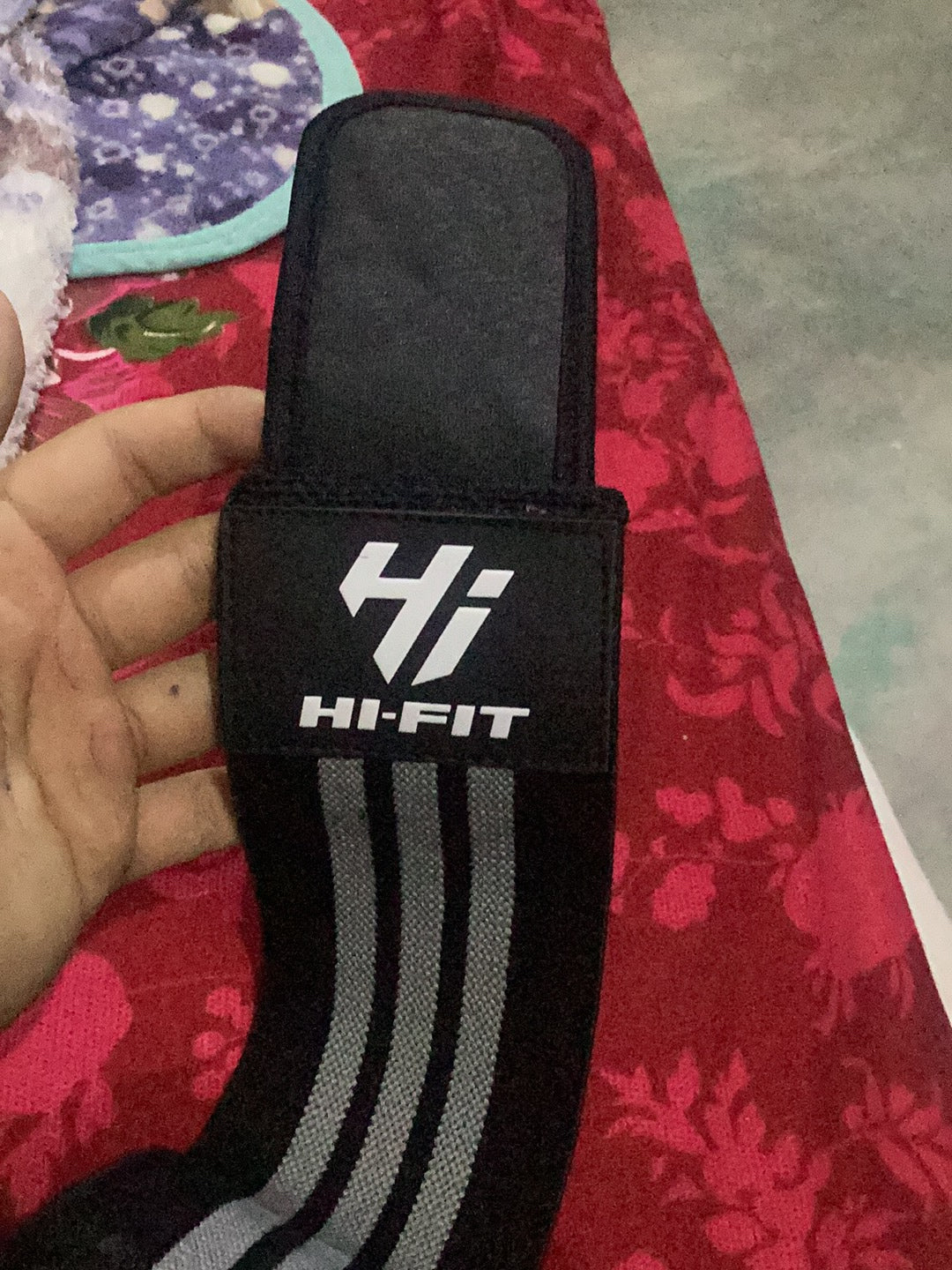 Hi-Fit Weightlifting Heavy Duty Knee Wraps Fitness Yoga Gym Exercise