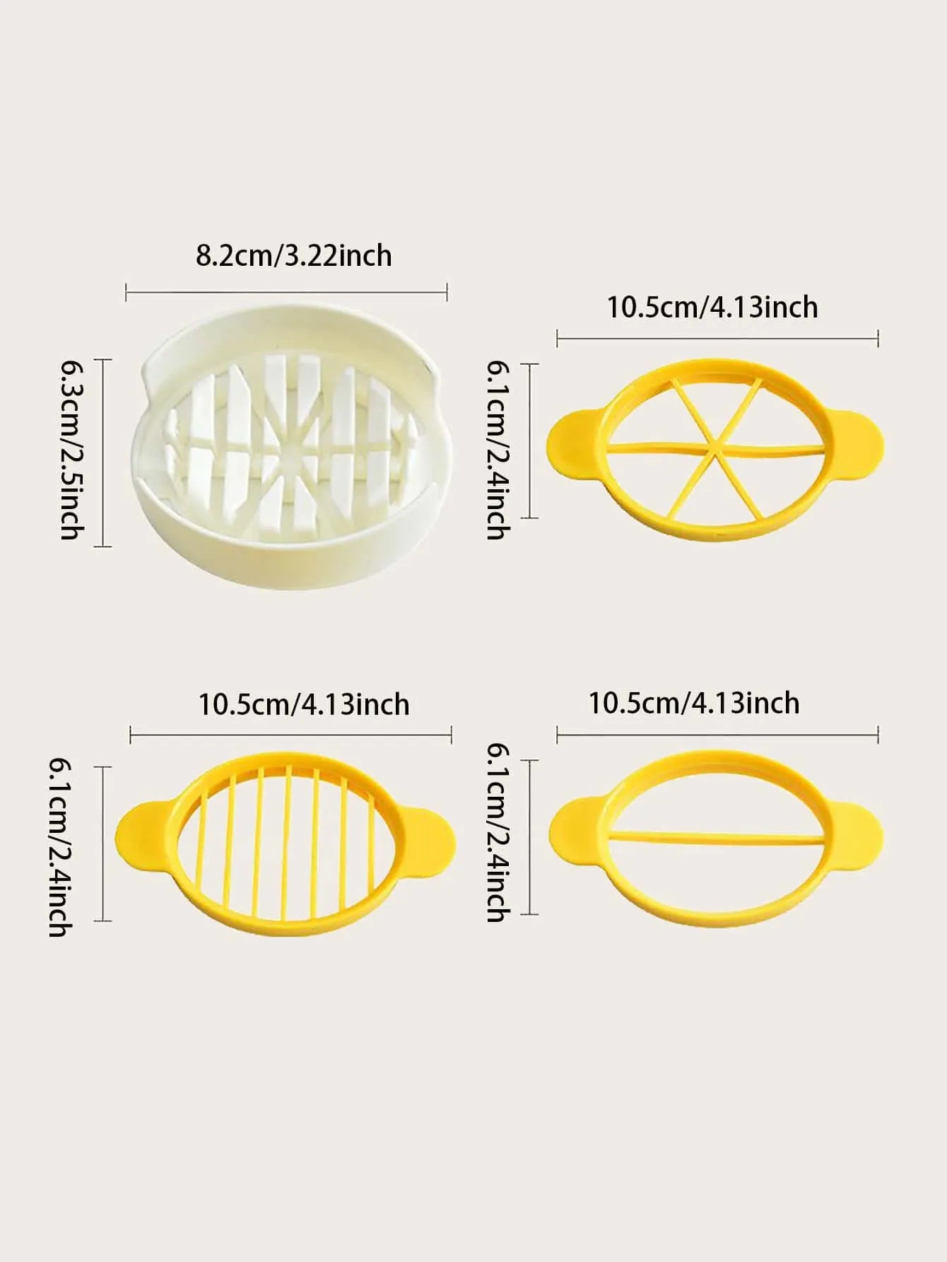 1pc 3 In 1 Egg Slicer, Multi-functional Egg Cutter,