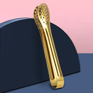 1/3 pcs Golden Color Food Serves Tong