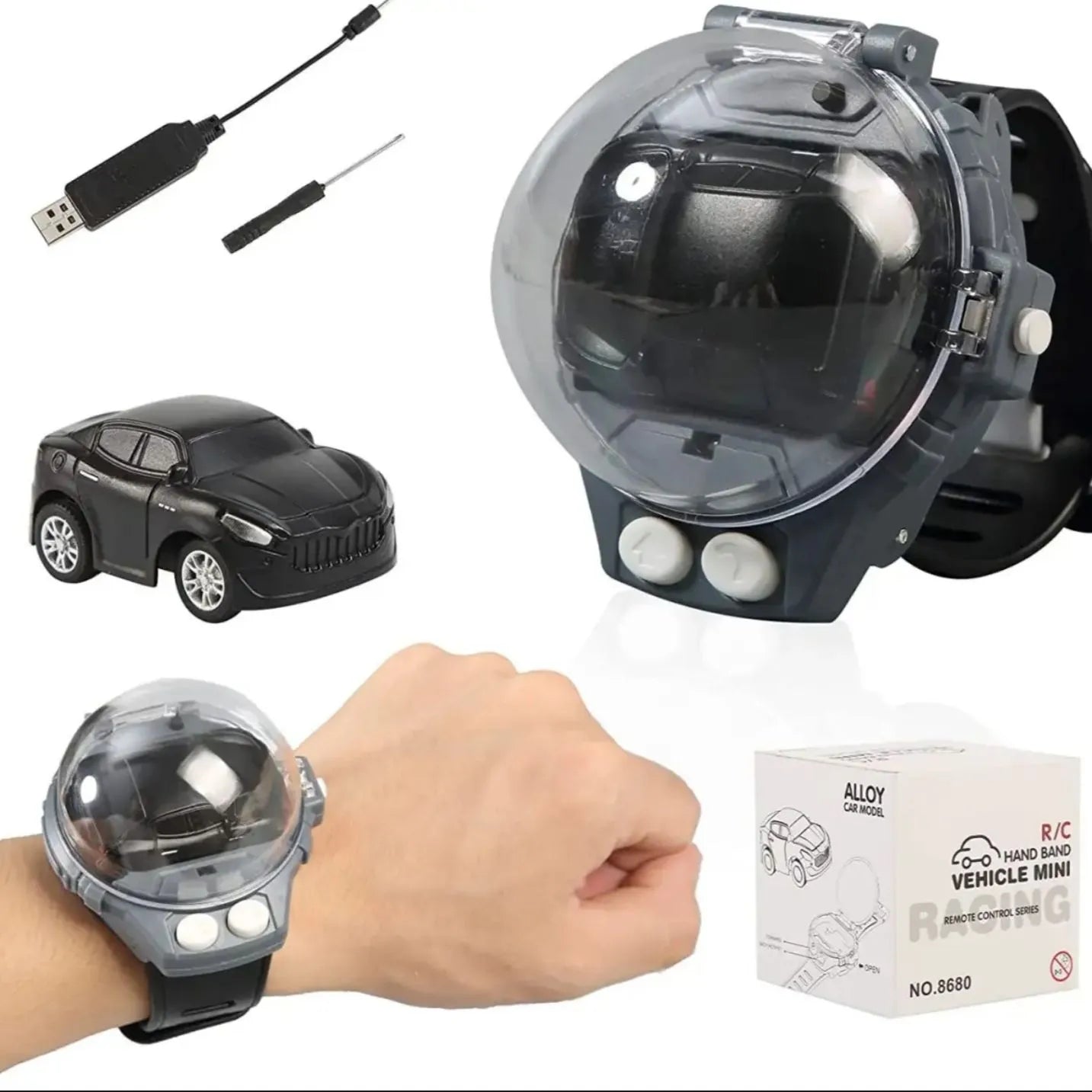 Mini Remote Control Watch Car Toy