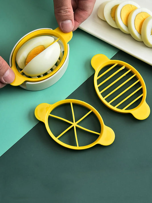 1pc 3 In 1 Egg Slicer, Multi-functional Egg Cutter,