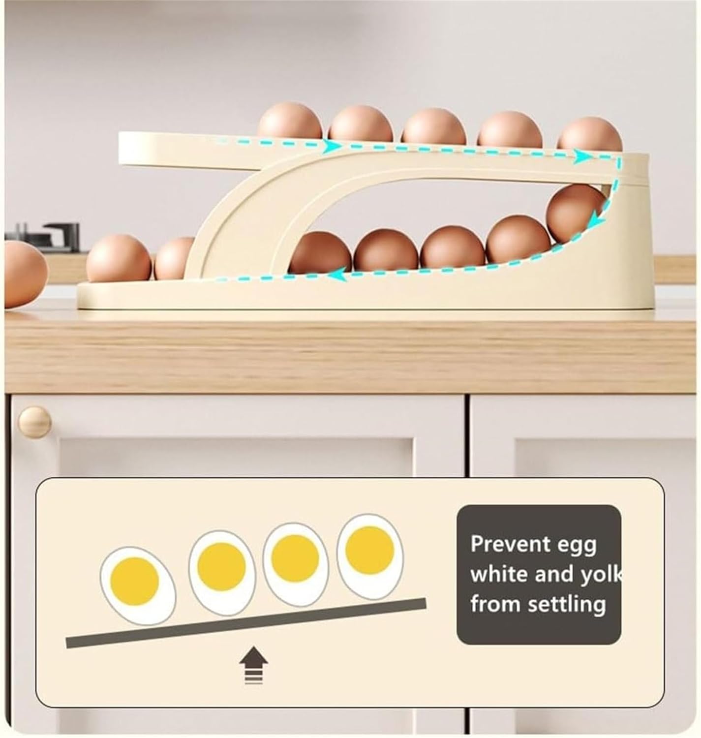 Automatic Roll-Down Double-layer Egg