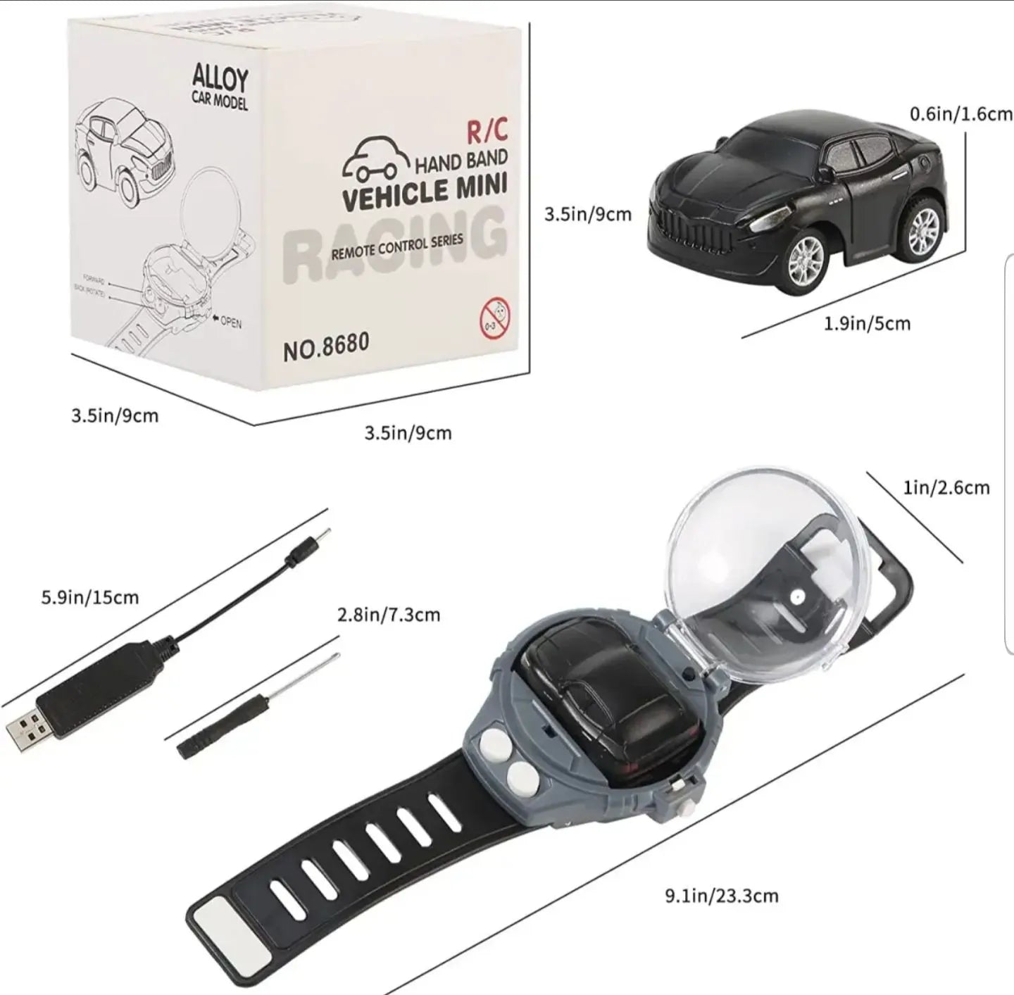 Mini Remote Control Watch Car Toy