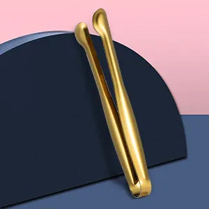 1/3 pcs Golden Color Food Serves Tong
