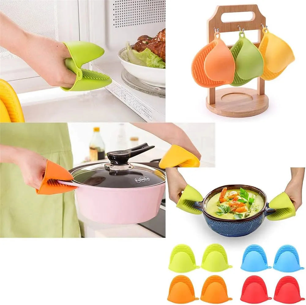 Safety Grip Silicone Oven Mitts