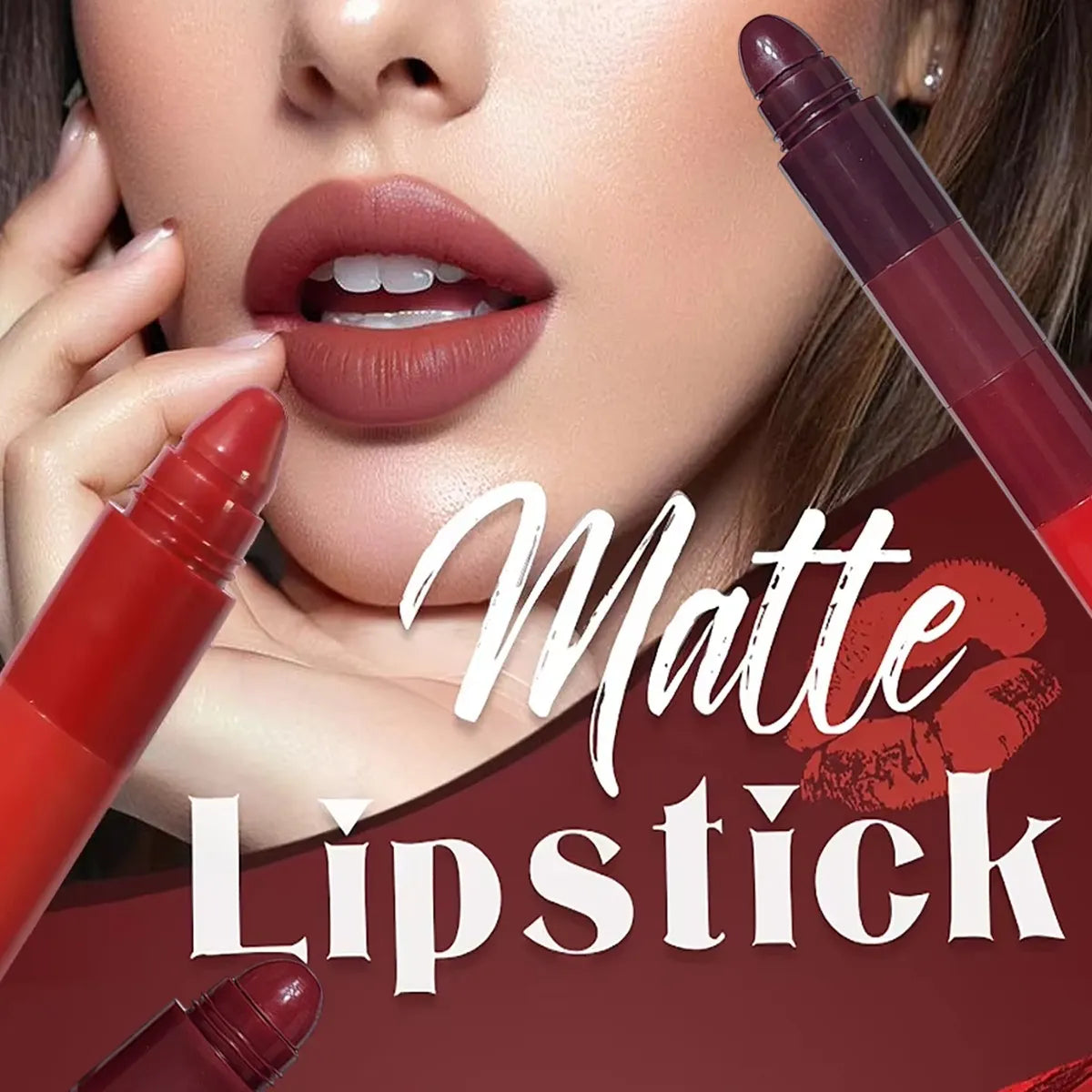 5 in 1 Lipstick Matte lipsticks Waterproof |