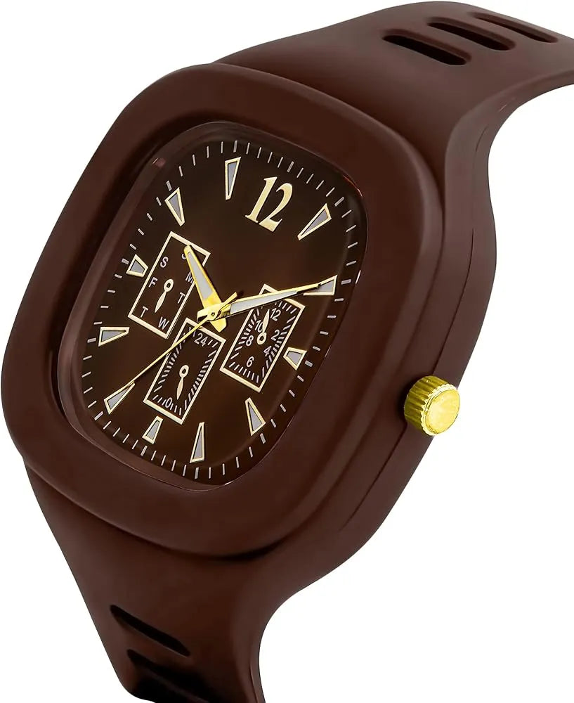 Stylish Square Dial Casual Watch Stylish Analog Watch for Boys Men's