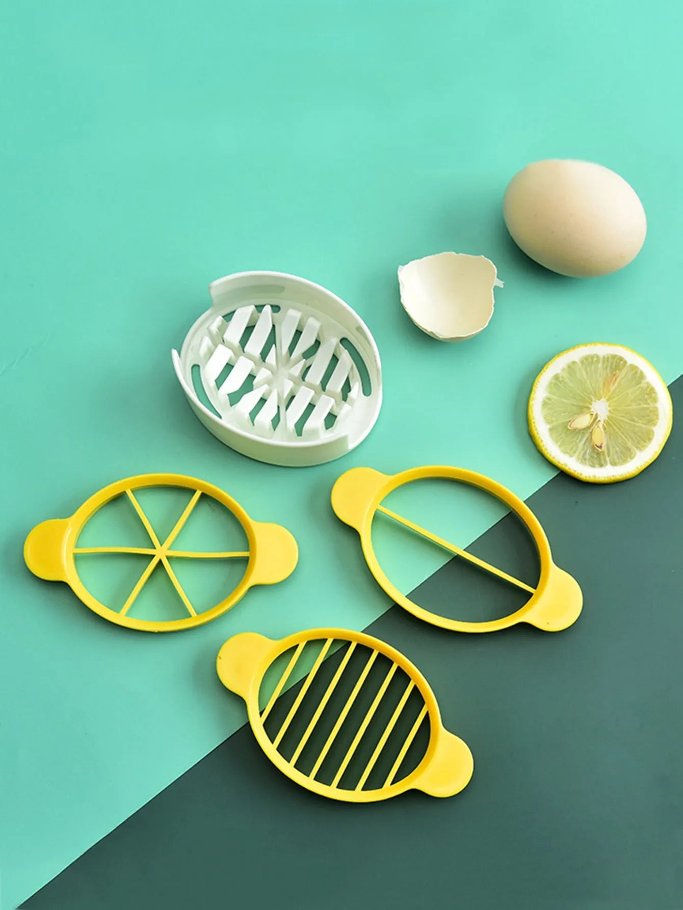 1pc 3 In 1 Egg Slicer, Multi-functional Egg Cutter,