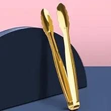1/3 pcs Golden Color Food Serves Tong