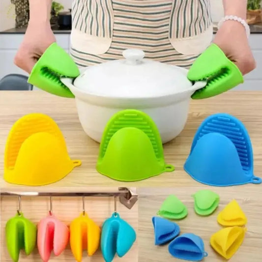 Safety Grip Silicone Oven Mitts