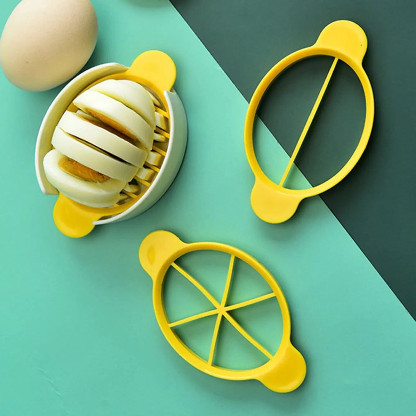 1pc 3 In 1 Egg Slicer, Multi-functional Egg Cutter,
