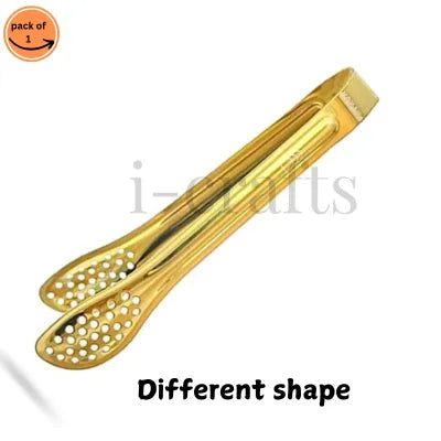 1/3 pcs Golden Color Food Serves Tong