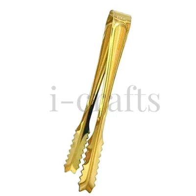 1/3 pcs Golden Color Food Serves Tong